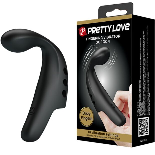 Pretty Love Dizzy Fingeraufsatz Vibrator schwarz