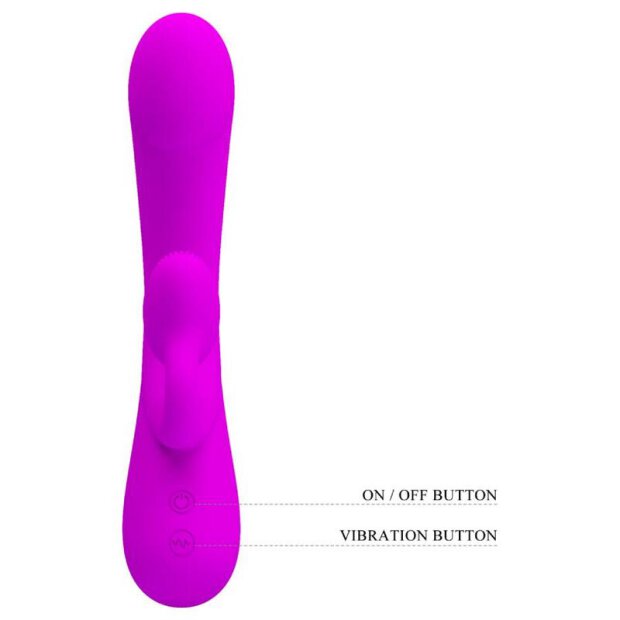 Pretty Love Sincere Silikon Vibrator mit Klitoris Stimulation pink