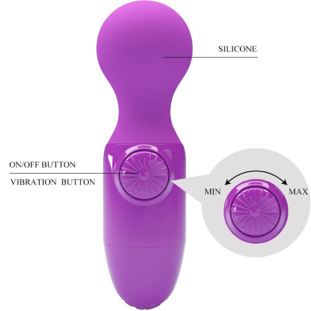 Pretty Love Mini Wand Massager Vibrator lila