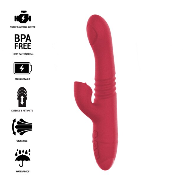 Intense Dua Vibrateur Miltifonction avec Langue rouge