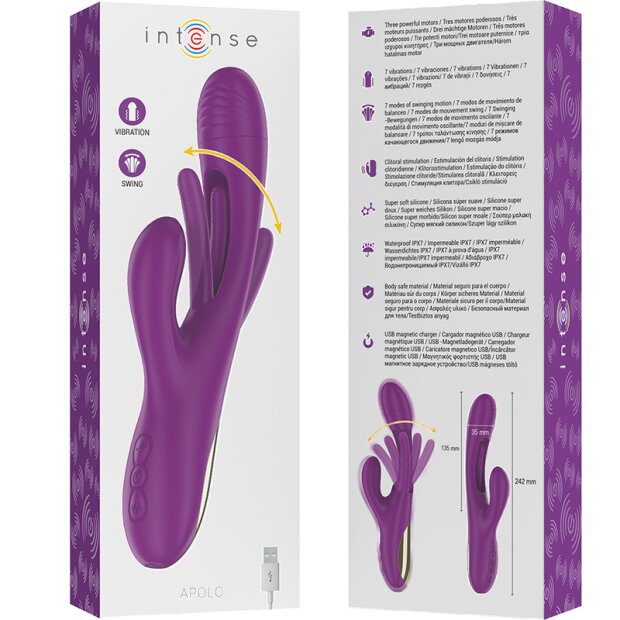 Intense Vibrateur multifonction avec 7 vibrations