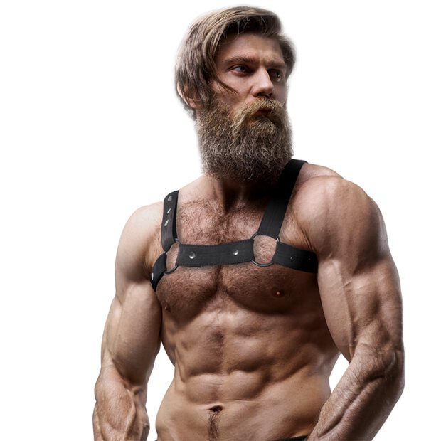 Fetish Submissive Attitude - Chest Sports Harness Adjustable Neoprene Men OS