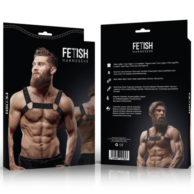 Fetish Submissive Attitude - Chest Sports Harness Adjustable Neoprene Men OS