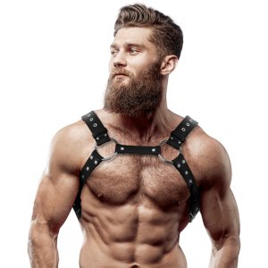 Fetish Submissive Attitude - Chest Harness With Studs...