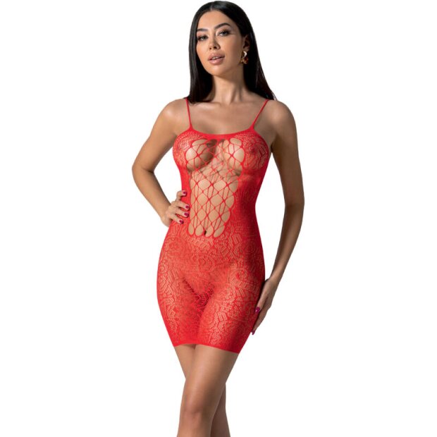 Passion Bodystocking Minikleid Onesize rot