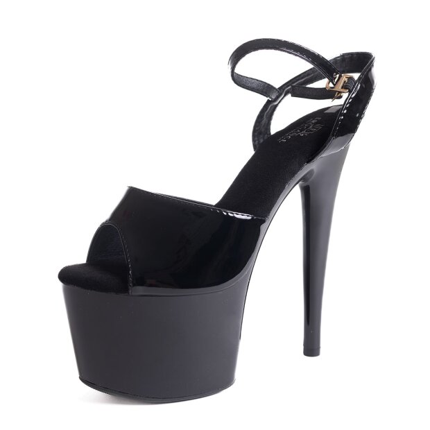 Erogance A709 patent platform sandals black size 39