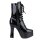 Erogance C1020 Platform ankle boots patent black size 41