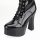 Erogance C1020 Platform ankle boots patent black size 41