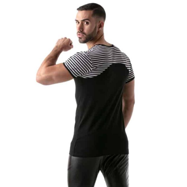 Stripes t-shirt Black-black - M