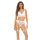Bombshell Boudoir Peek A Boo Wire 3 Pc Set White, S