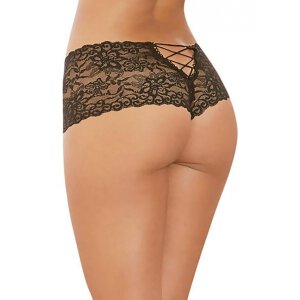 Open Crotch Boy Short Black S - L