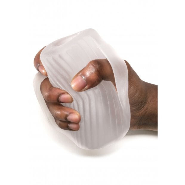 Perfect Fit Masturbateur avec poignée transparente