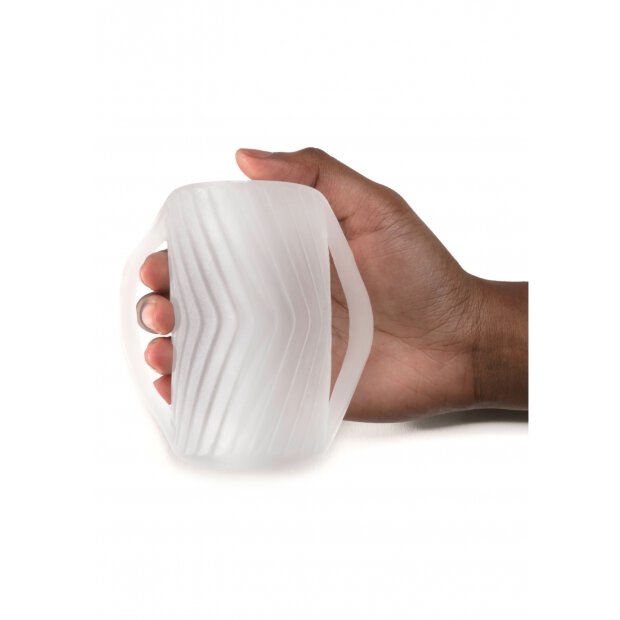 Perfect Fit Masturbateur avec poignée transparente