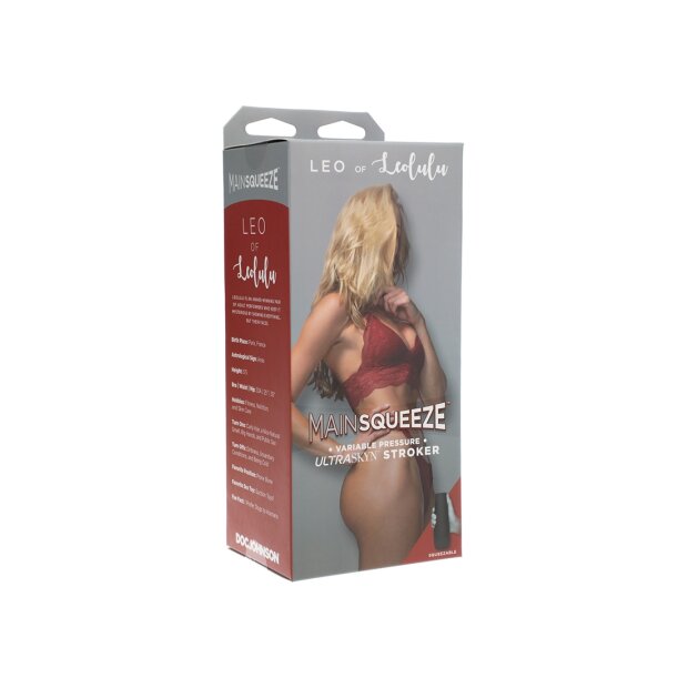 Doc Johnson MAINSQUEEZE Leo of Leolulu ULTRASKYN Pussy Masturbator