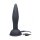 XR Brands Turbo Ass Spinner Silicone Anal Plug with Vibration and Remote Control black