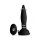 XR Brands Turbo Ass Spinner Silicone Anal Plug with Vibration and Remote Control black
