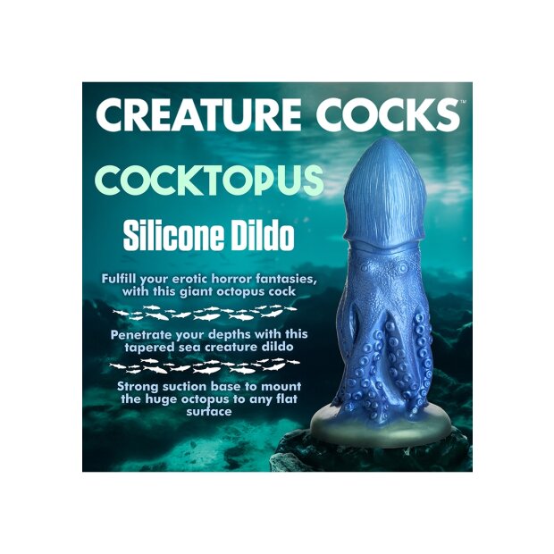 XR Brands Octopus gode bleu