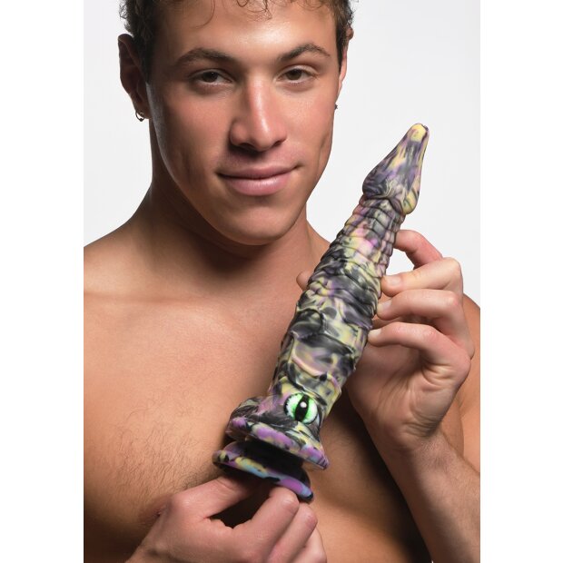 XR Brands Monster Dildo yellow purple black