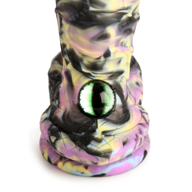 XR Brands Monster Dildo yellow purple black