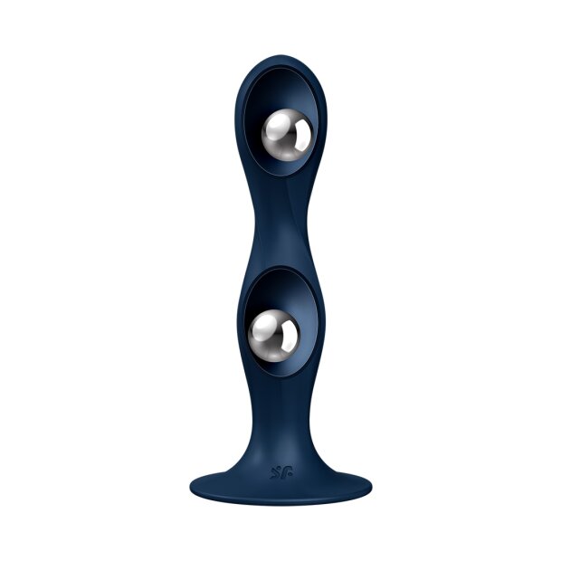 Satisfyer Double Ball-R - Weighted Dildo Dunkelblau