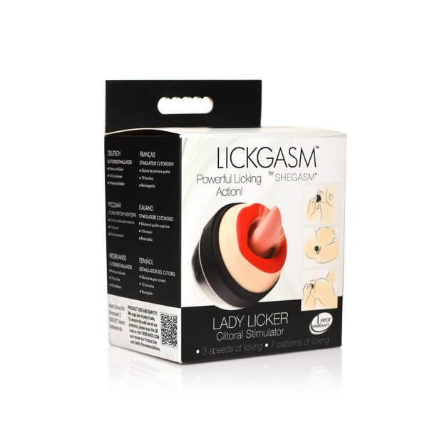 XR Brands Lady Licker Stimulator Zunge mit Vibration schwarz