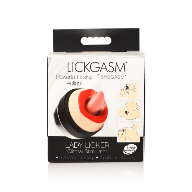 XR Brands Lady Licker Stimulator Zunge mit Vibration schwarz