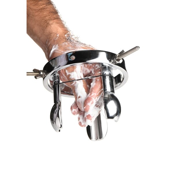 XR Brands Forced Spread Anal Explorer made of stainless steel
