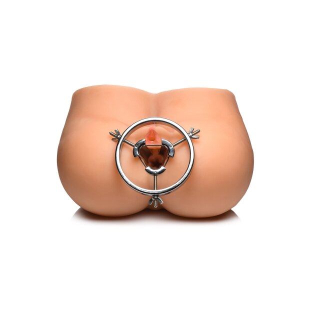 XR Brands Forced Spread Anal Explorer made of stainless steel