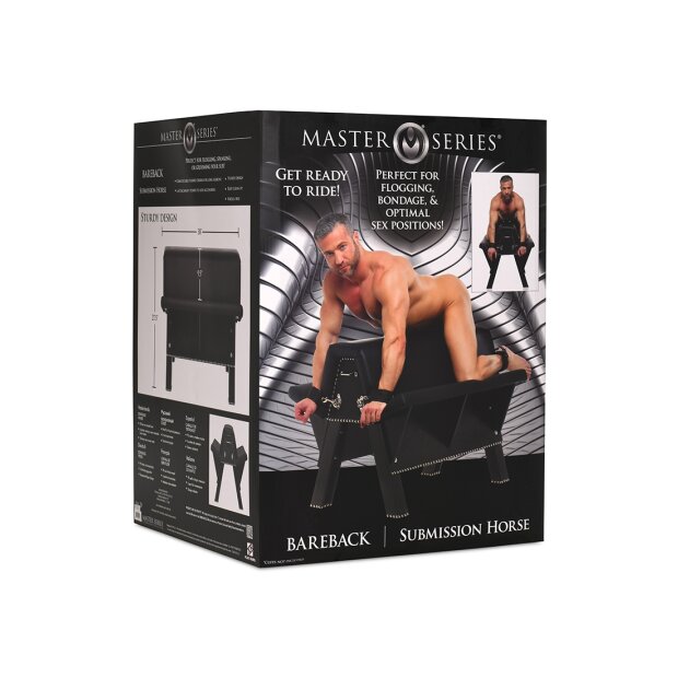 XR Brands Horse Bar Bondage Bench black