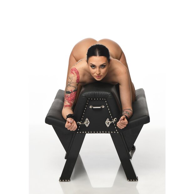 XR Brands Horse Bar Bondage Bench black