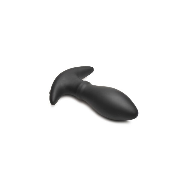 Thunder Plugs Rim Slide Sliding Ring Silicone Butt Plug Black
