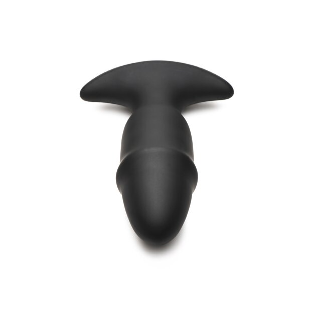 Thunder Plugs Butt Slider Sliding Ring Silicone Missile Plug Black