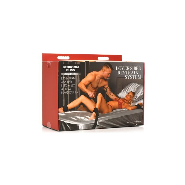 XR Brands Lovers bed tie system black
