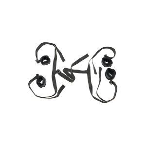 XR Brands Lovers Système de cravates de lit noir