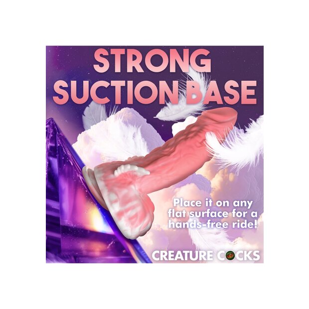 XR Brands Godemiché Pegasus avec ailes rose