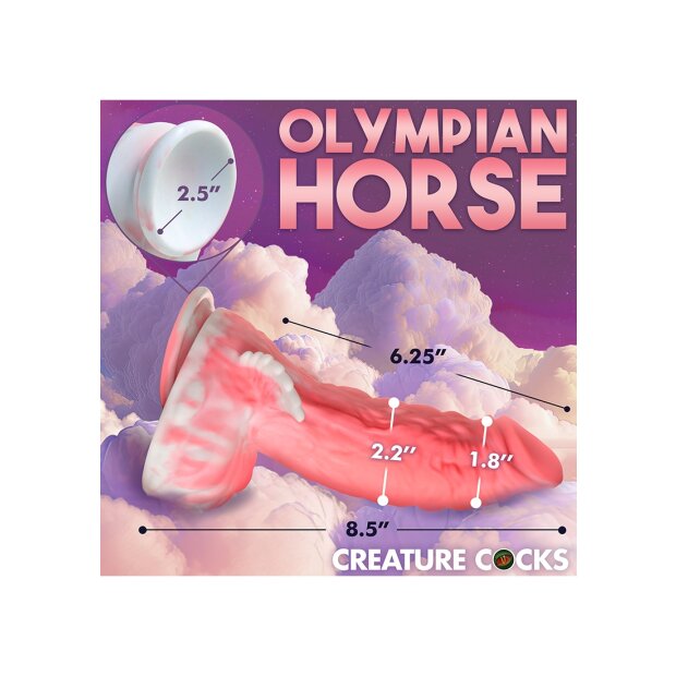 XR Brands Godemiché Pegasus avec ailes rose