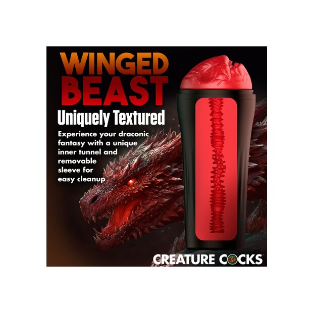 XR Brands Drachen Masturbator rot