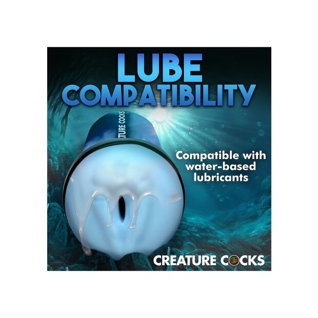 XR Brands Pussidon Sea Monster Masturbator blue
