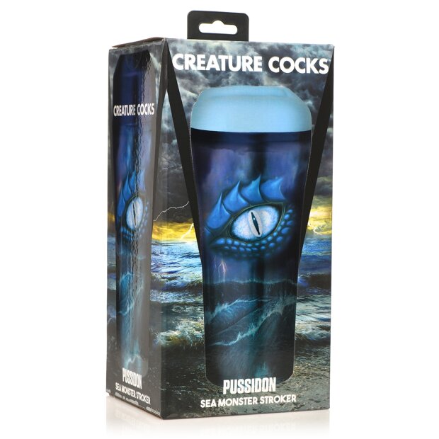 XR Brands Pussidon Sea Monster Masturbator blue