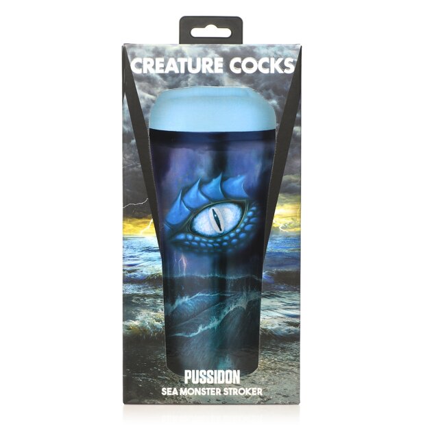 XR Brands Pussidon Sea Monster Masturbator blue