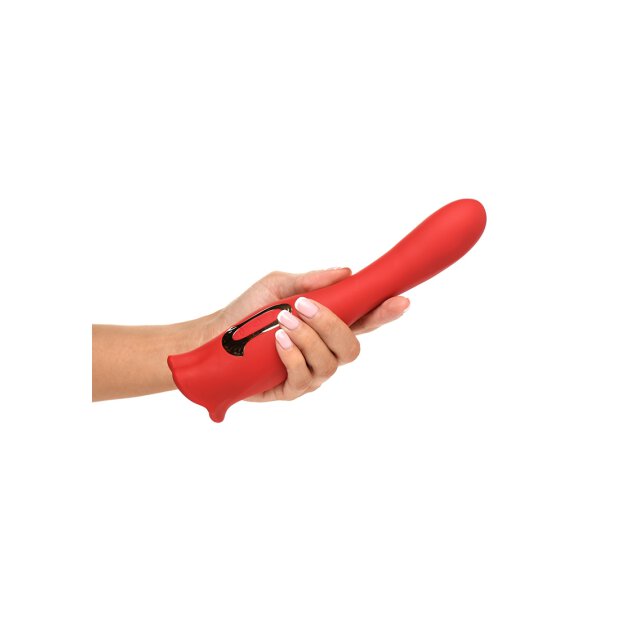 XR Brands Kiss and Tell Pro Kussvibrator rot
