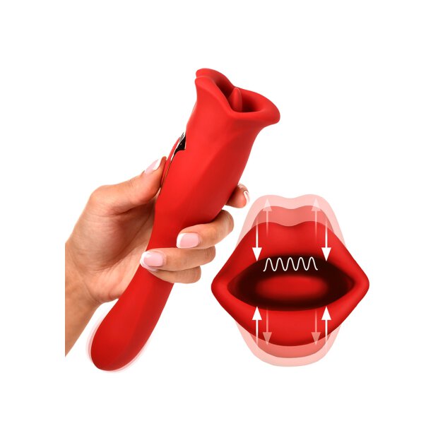 XR Brands Kiss and Tell Pro Kussvibrator rot