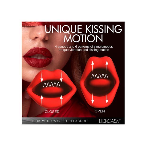 XR Brands Kiss and Tell Pro Kussvibrator rot