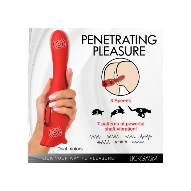 XR Brands Kiss and Tell Pro Kussvibrator rot