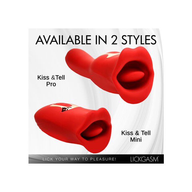 XR Brands Kiss and Tell Pro Kussvibrator rot