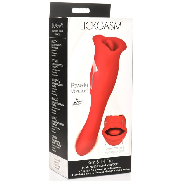 XR Brands Kiss and Tell Pro Kussvibrator rot