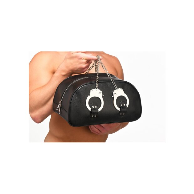 XR Brands bag with handcuff handles black