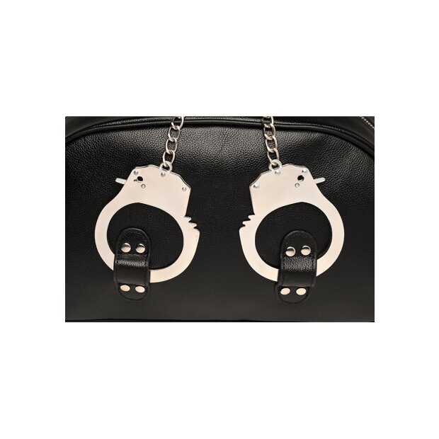 XR Brands bag with handcuff handles black