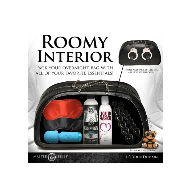 XR Brands bag with handcuff handles black