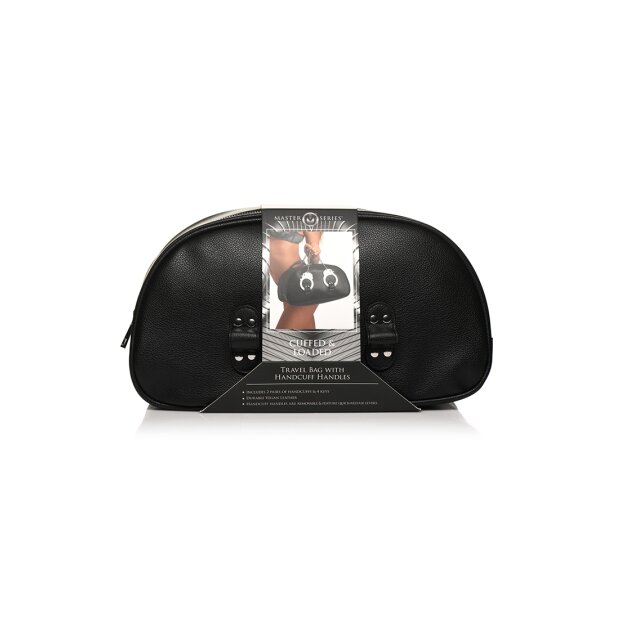 XR Brands bag with handcuff handles black